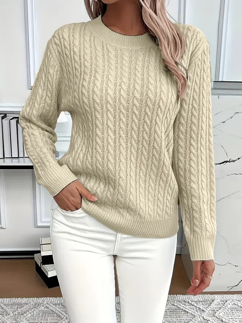 Brina | Ladies' Cable Knit Sweater