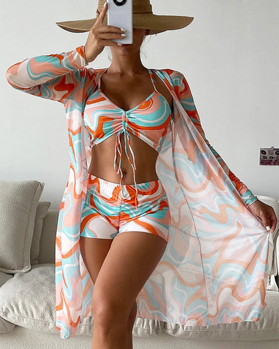 Isla | Tropical Print 3-Piece Swim Set