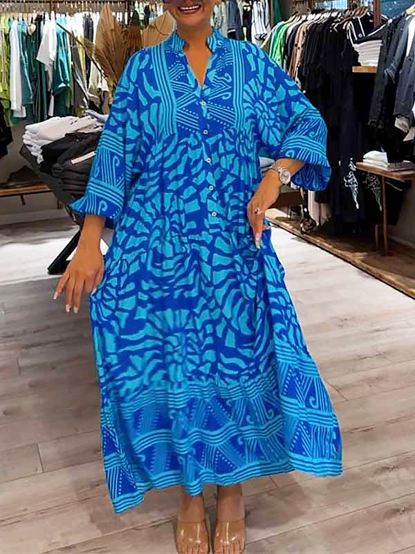 Avery | V-neck dress with print