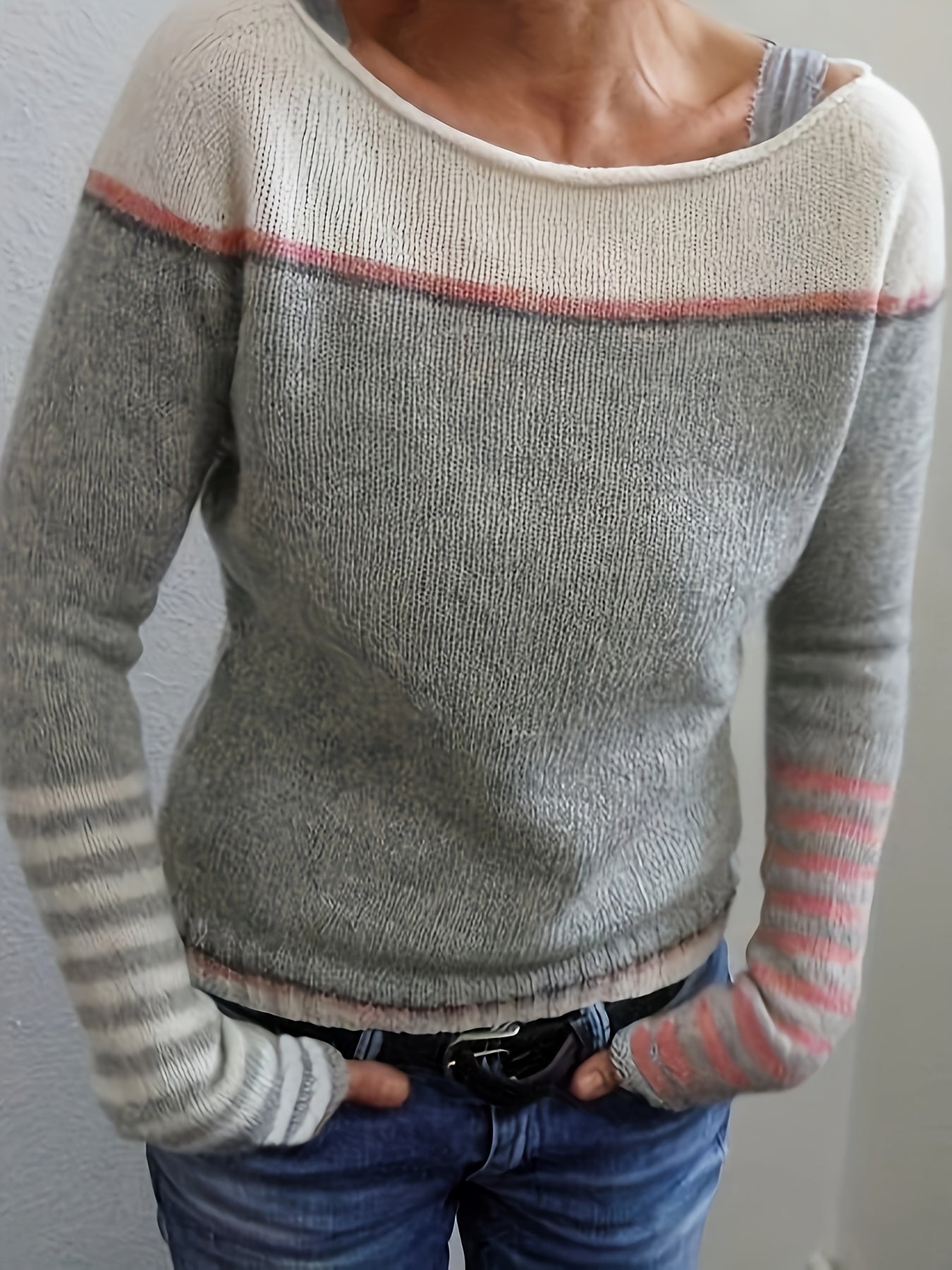 Katharina – Striped Long Sleeve Sweater