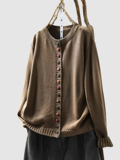 Clarisse | Cardigan with Colored Buttons