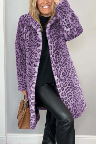 Karen | Women's Leopard Faux Fur Coat