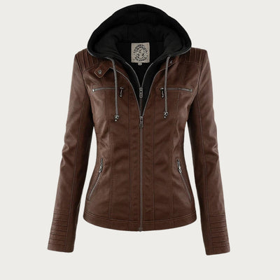 Euna | Robust and Elegant Leather Jacket