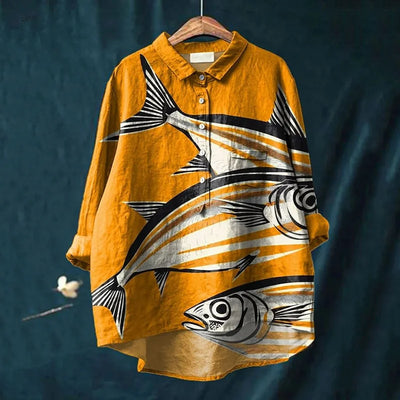 Darcy™ - Chemise artistique poisson