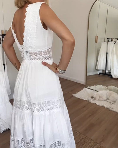 Kayla | Elegant Lace Dress with V-Neck