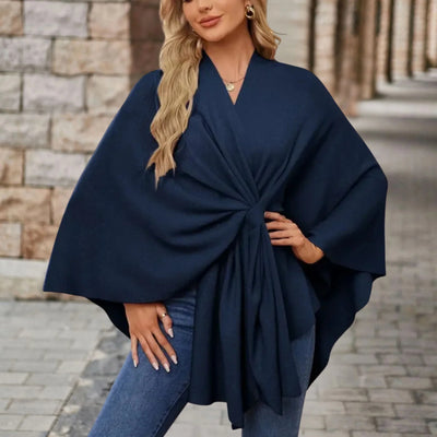 Yvette | Elegant Draped Poncho