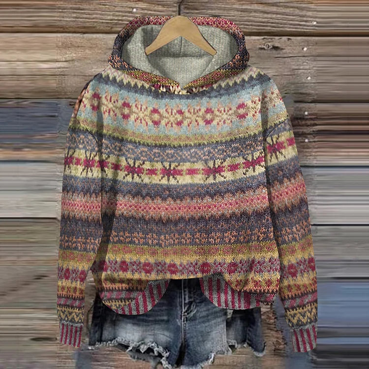 Ismara - Cozy Retro Hoodie