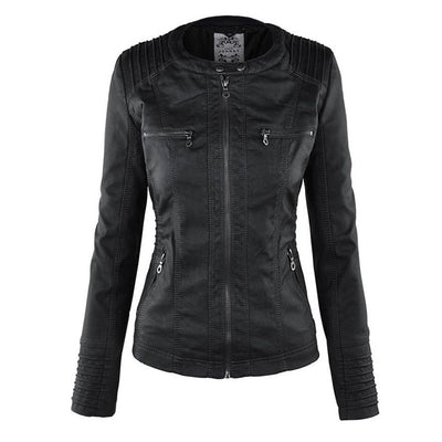 Euna | Robust and Elegant Leather Jacket