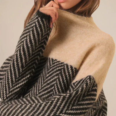 Mira - Elegant Twisted Knit Sweater