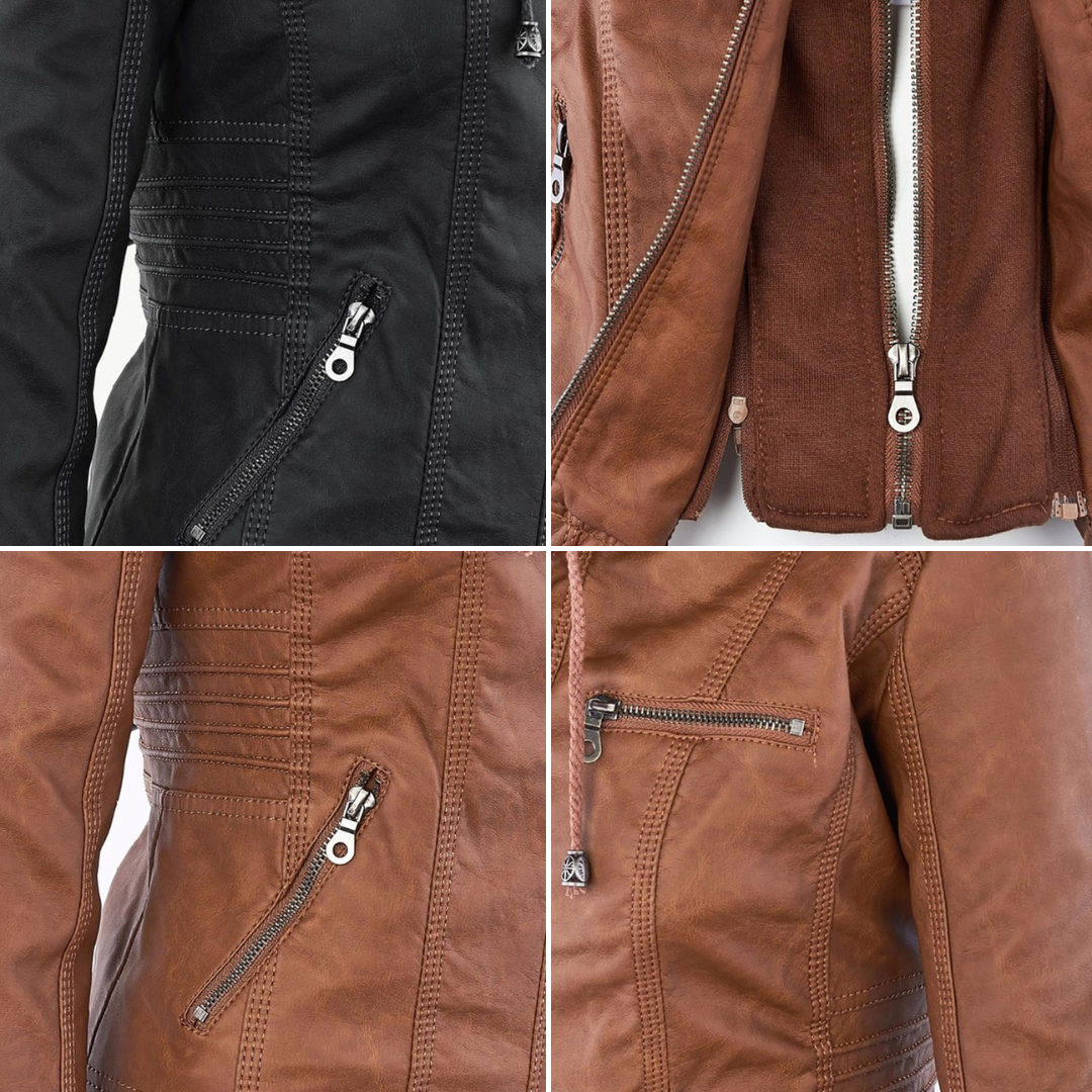Euna | Robust and Elegant Leather Jacket