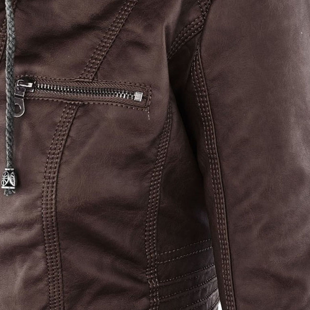 Euna | Robust and Elegant Leather Jacket