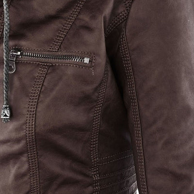 Euna | Robust and Elegant Leather Jacket