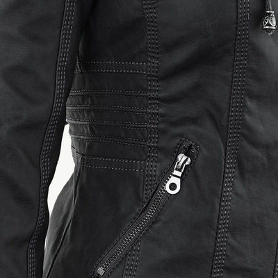 Euna | Robust and Elegant Leather Jacket