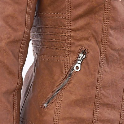 Euna | Robust and Elegant Leather Jacket