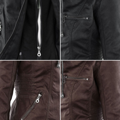 Euna | Robust and Elegant Leather Jacket