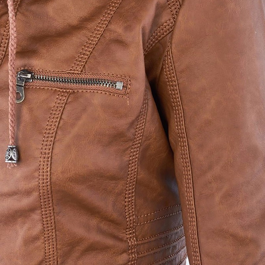 Euna | Robust and Elegant Leather Jacket