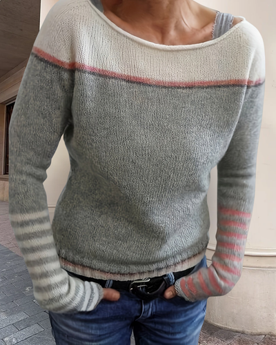 Katharina – Striped Long Sleeve Sweater
