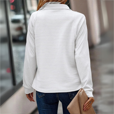 Suzanne - Half-Zip Detail Sweater