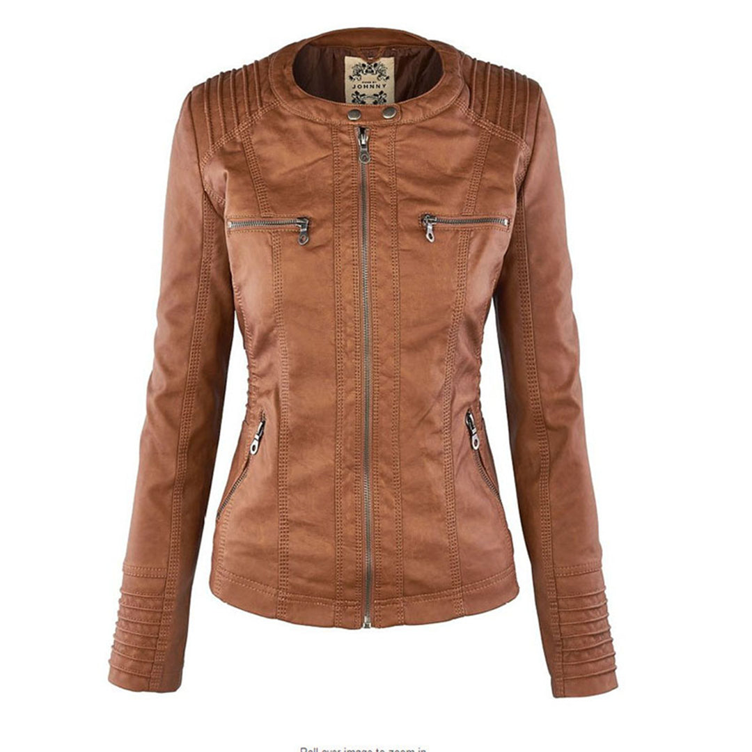 Euna | Robust and Elegant Leather Jacket