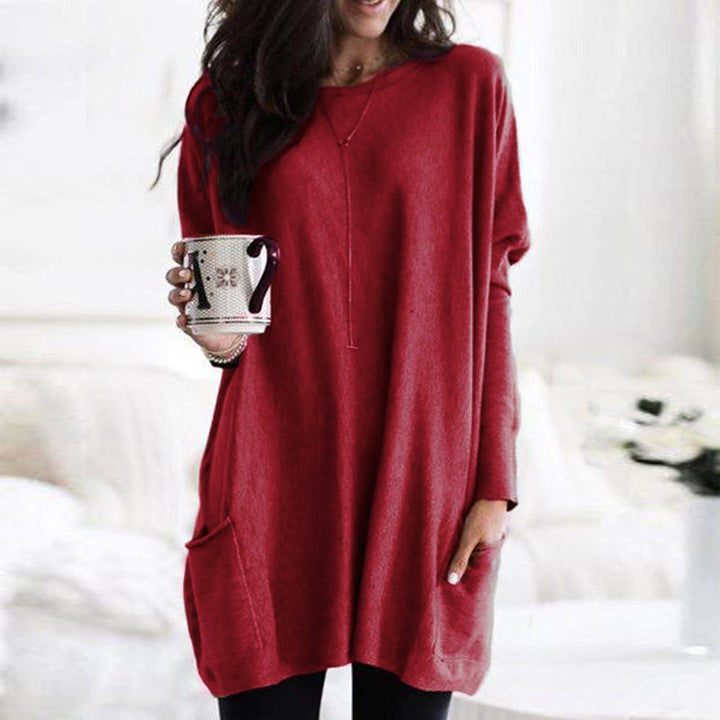 Loraine | Soft Tunic Sweater with Practical Pockets