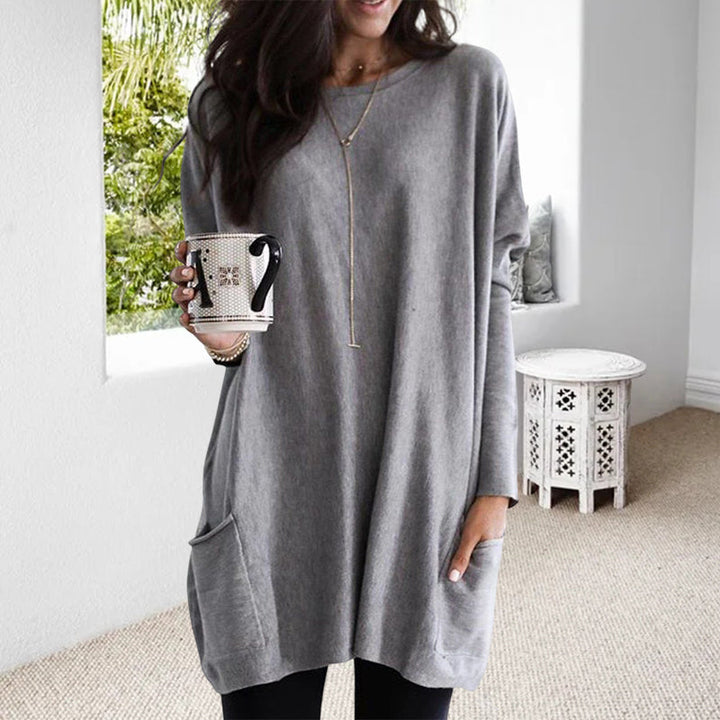 Loraine | Soft Tunic Sweater with Practical Pockets