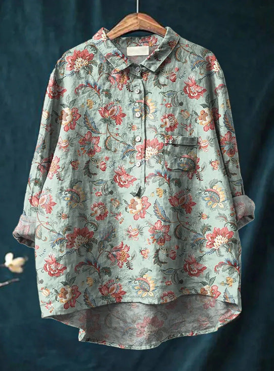 Kate™ | Vintage Floral Blouse