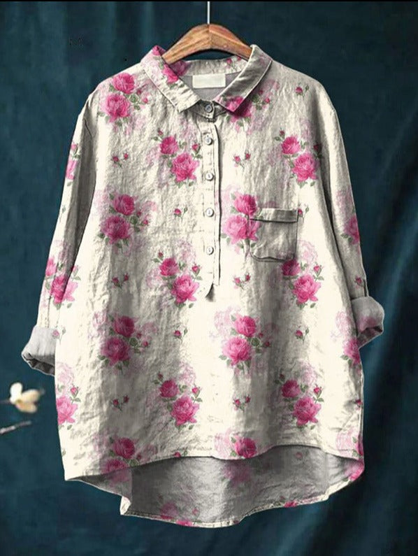 Kate™ | Vintage Floral Blouse