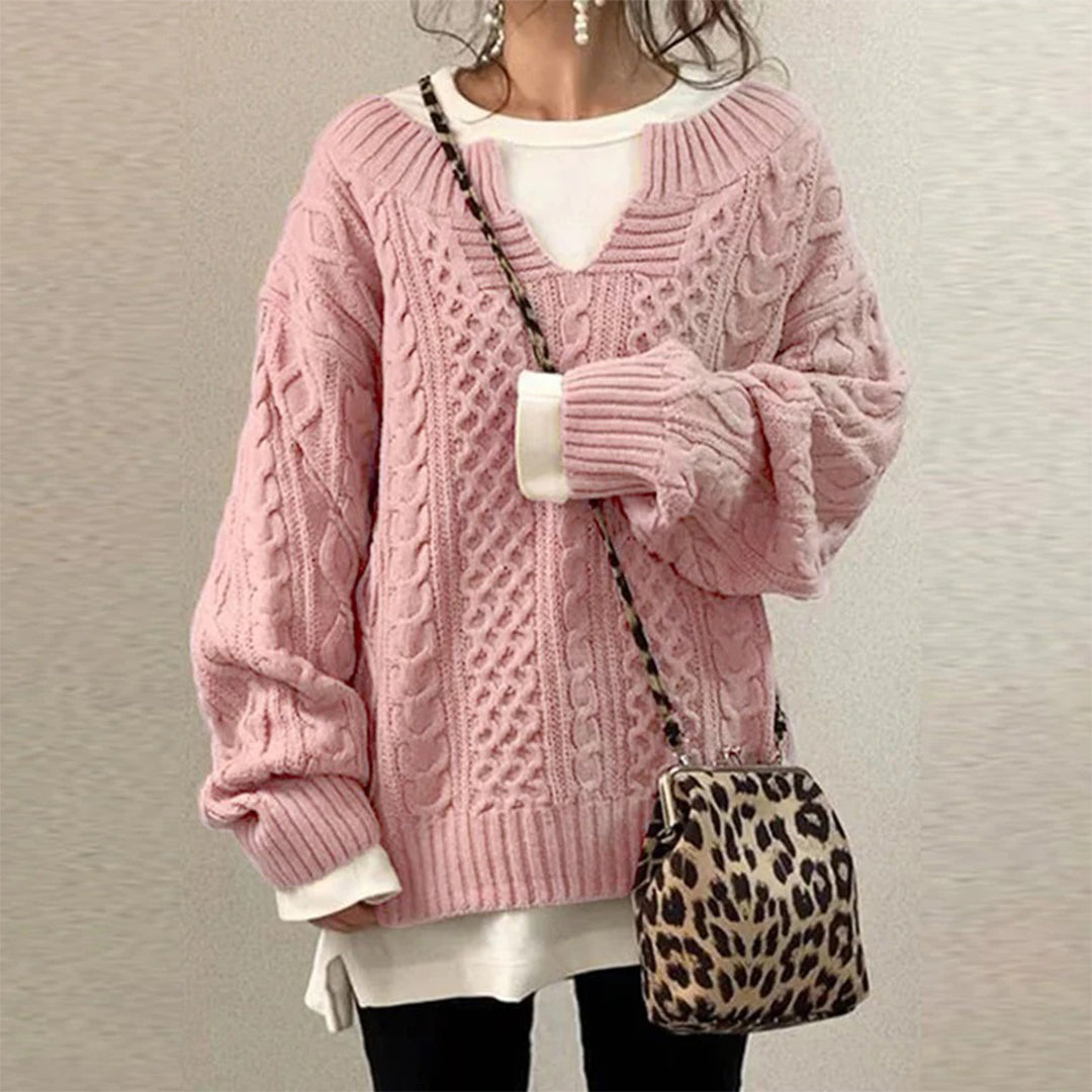 Sofia - Cozy Winter Twist Knit Sweater