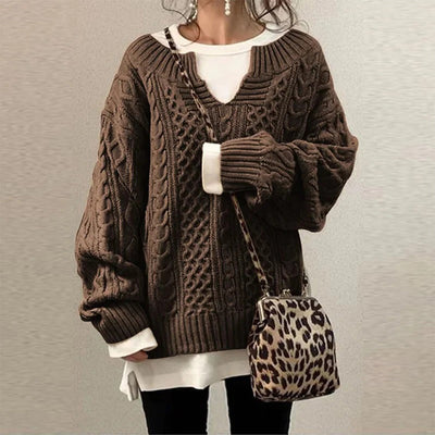 Sofia - Cozy Winter Twist Knit Sweater