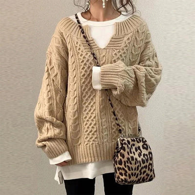 Sofia - Cozy Winter Twist Knit Sweater
