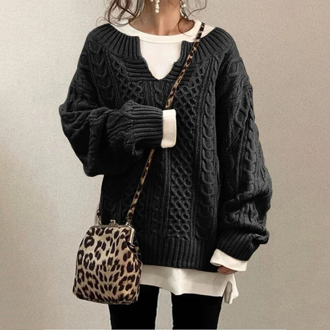Sofia - Cozy Winter Twist Knit Sweater