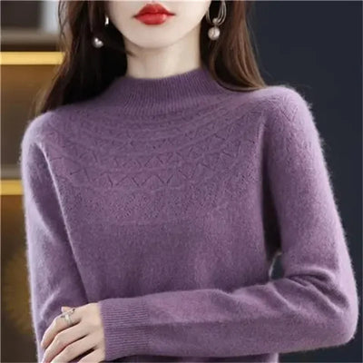 Isaline | Elegant Fine Knit Sweater with Subtle Design