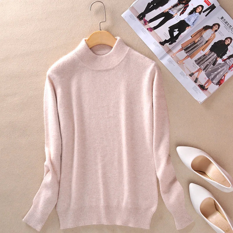 Claire | Timeless Fine Knit Turtleneck Pullover