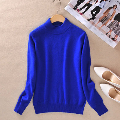 Claire | Timeless Fine Knit Turtleneck Pullover