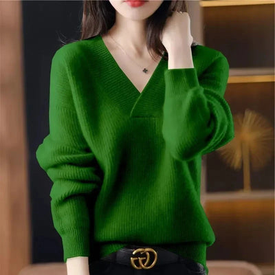 Valerie | V-Neck Cashmere Blend Sweater