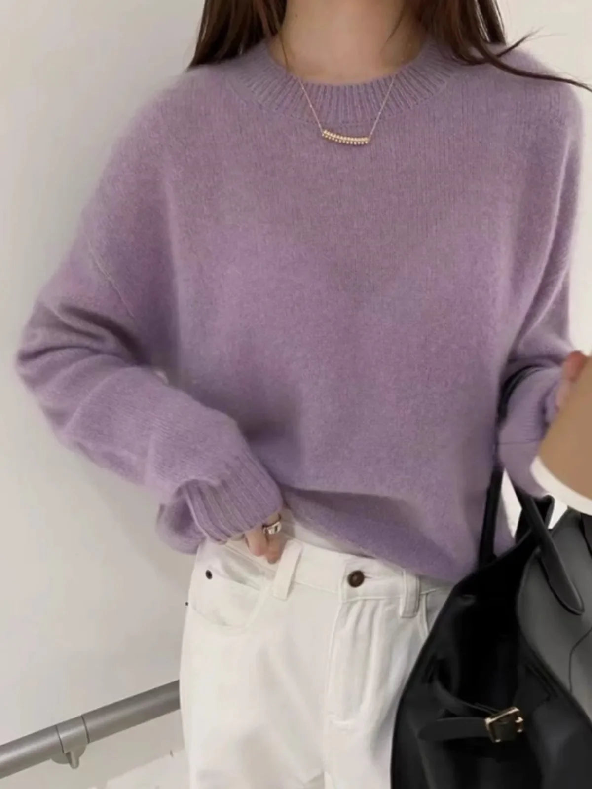 Camille | Relaxed Fit Soft Cashmere Blend Sweater