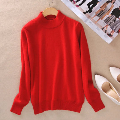 Claire | Timeless Fine Knit Turtleneck Pullover
