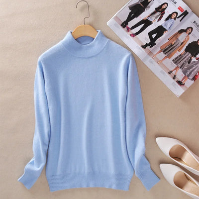 Claire | Timeless Fine Knit Turtleneck Pullover