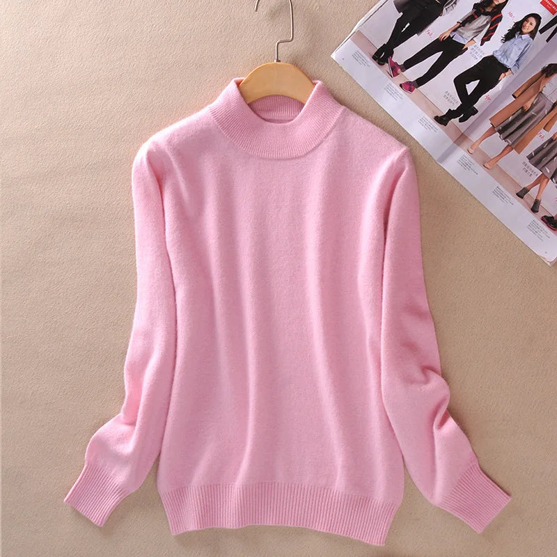 Claire | Timeless Fine Knit Turtleneck Pullover