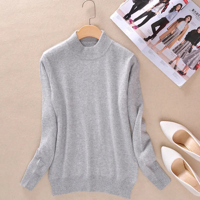 Claire | Timeless Fine Knit Turtleneck Pullover