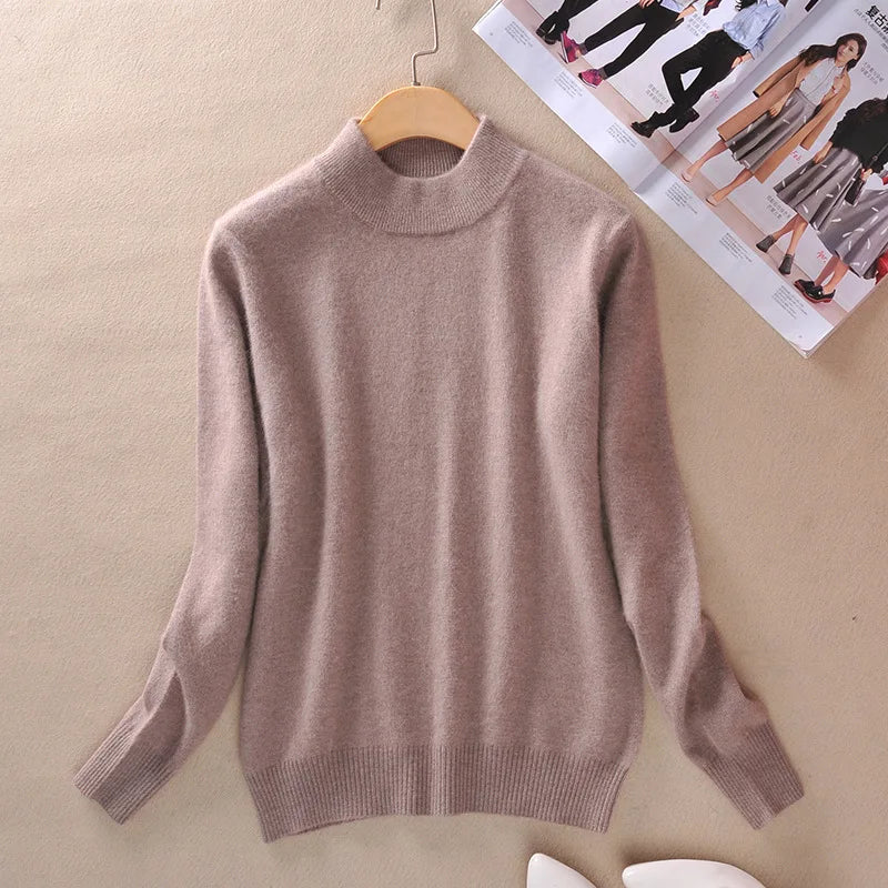 Claire | Timeless Fine Knit Turtleneck Pullover