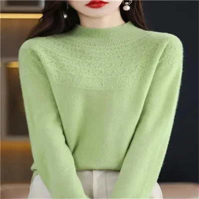 Isaline | Elegant Fine Knit Sweater with Subtle Design