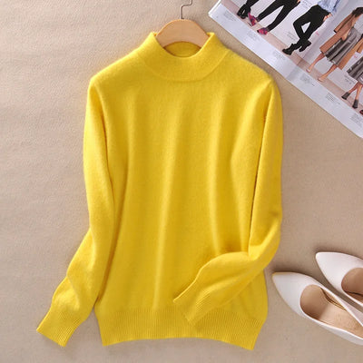 Claire | Timeless Fine Knit Turtleneck Pullover