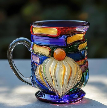 3D Handmade Mug for Book Lovers