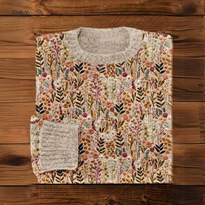 Floréane - Floral Elegance Sweater