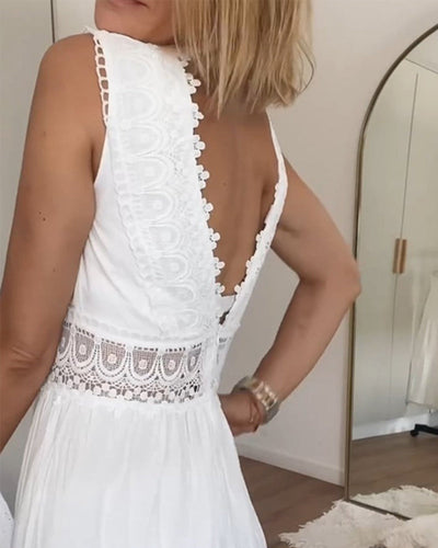 Kayla | Elegant Lace Dress with V-Neck