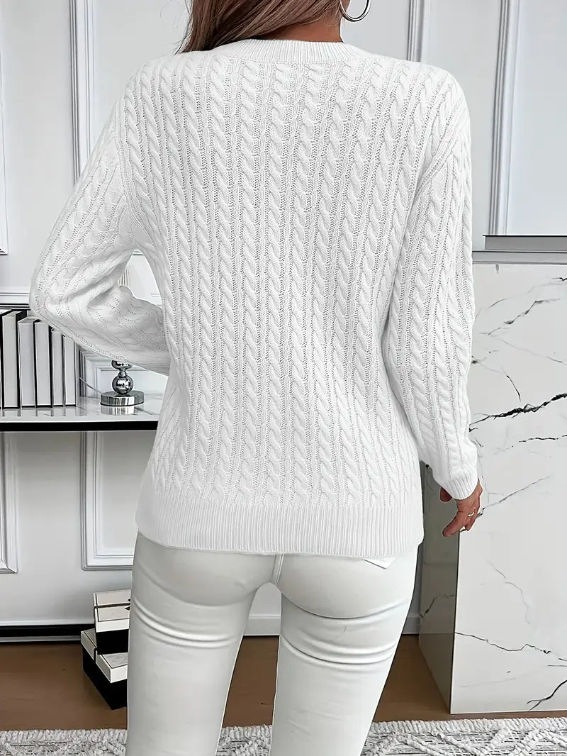Brina | Ladies' Cable Knit Sweater