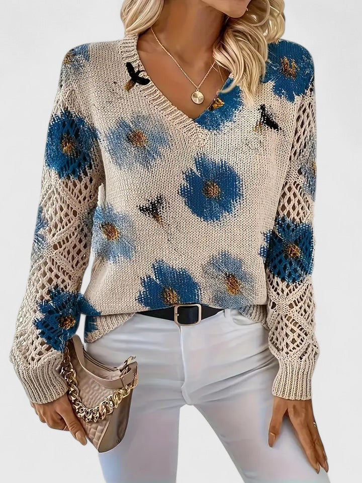 Aurélie - Lightweight Floral Cardigan