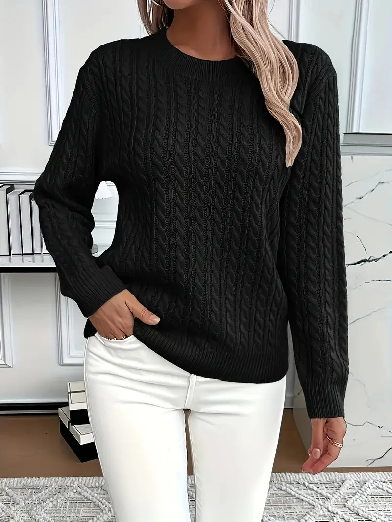 Brina | Ladies' Cable Knit Sweater