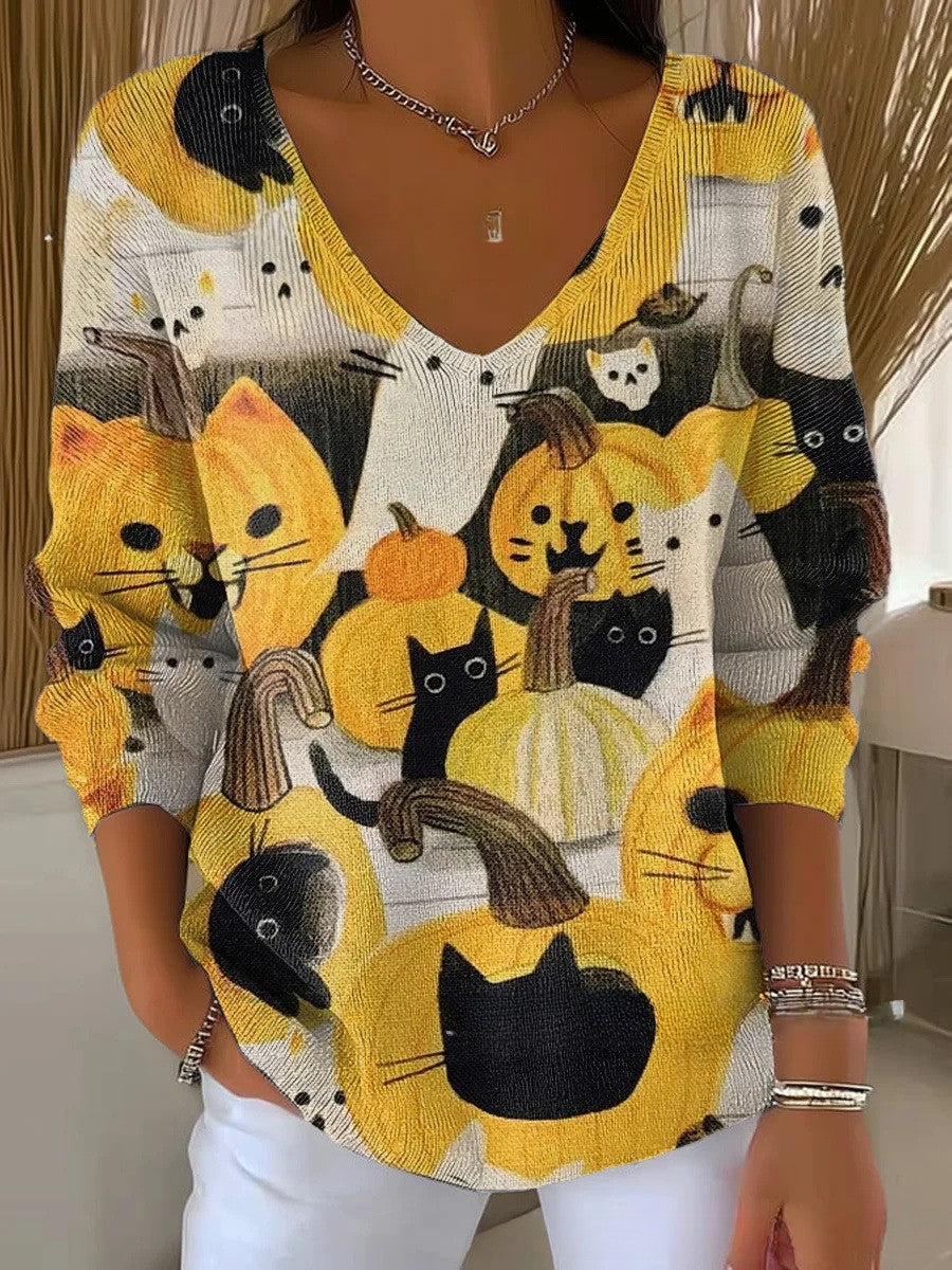 Florence | V-Neck Knit Sweater